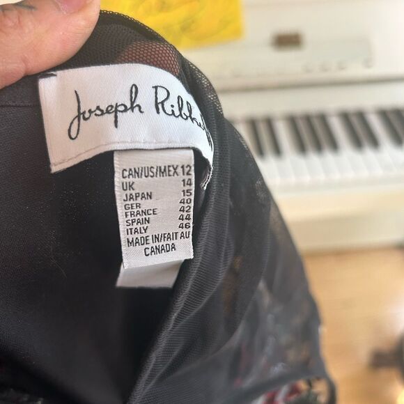 Joseph Ribkoff Floral Sweetheart Embroidered Dress 12 - Picture 16 of 16